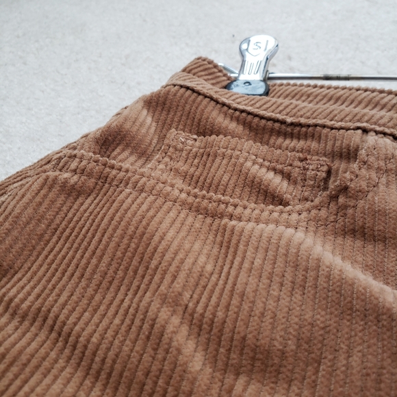 Hollister Corduroy Golden Brown Button Up Skirt - Picture 4 of 9